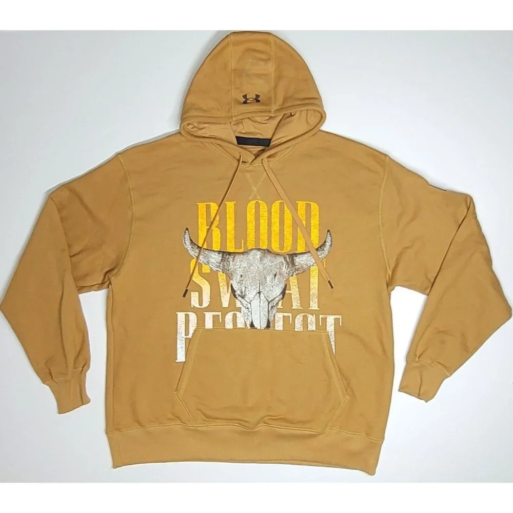 Under Armour Project Rock Blood Sweat Respect Terry Pullover Hoodie - Picture 2 of 7